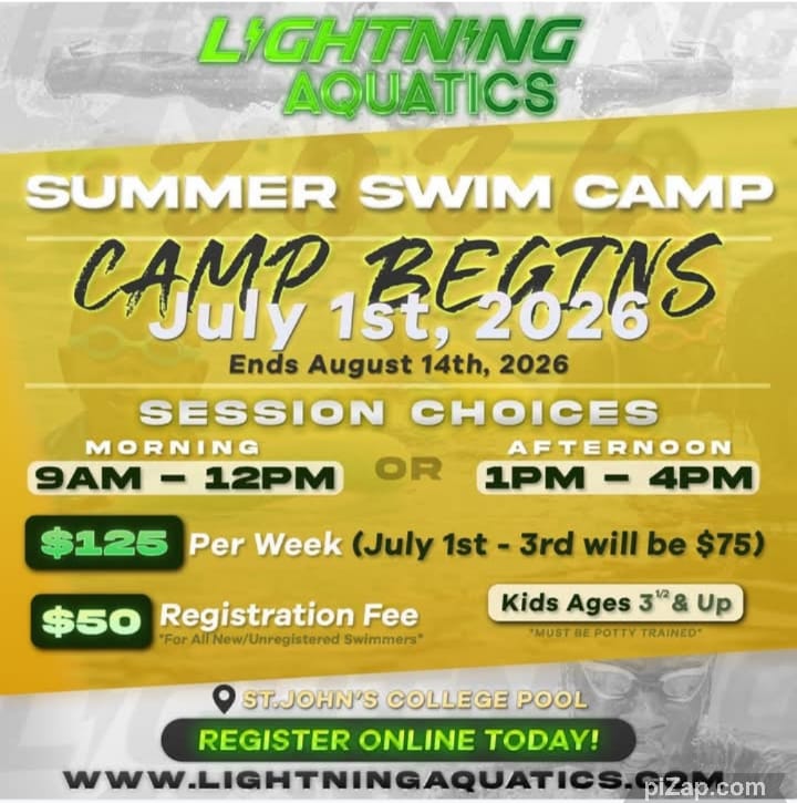 Lightning Aquatics Summer Swim Camp